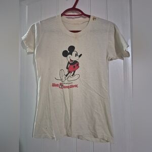 Vintage 1970s 1980s Micky Mouse Walt Disney World T Shirt